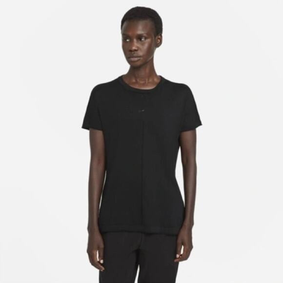 Nike Every Stitch Considered ESC Black Knit Short Sleeve Shirt Size XS - Picture 1 of 8